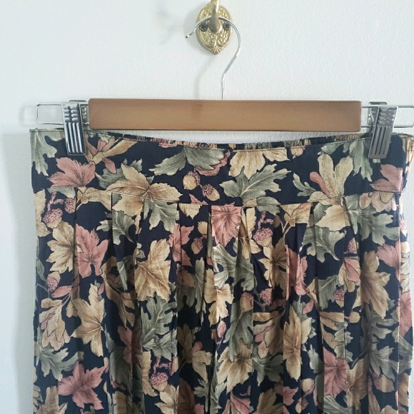 Vintage Intriguing Threads Muted Floral Maxi Sz 10 - Picture 1 of 9